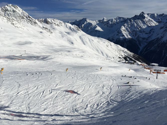 Giggijoch Sölden Skipisten am Giggijoch