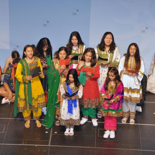 Die Sprachgruppe Persisch-Dari-Farsi bei der Festveranstaltung