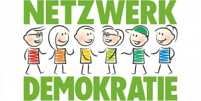 Logo des Netzwerkes Demokratie in der Volksschule