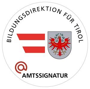 Bildmarke Amtssignatur Bildungsdirektion für Tirol