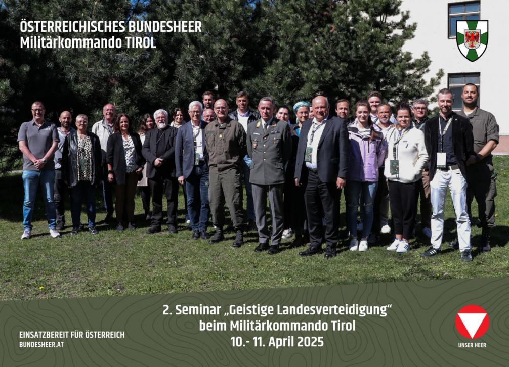 © Österreichisches Bundesheer/Militärkommando Tirol Abschlussfoto 2. GLV-Seminar